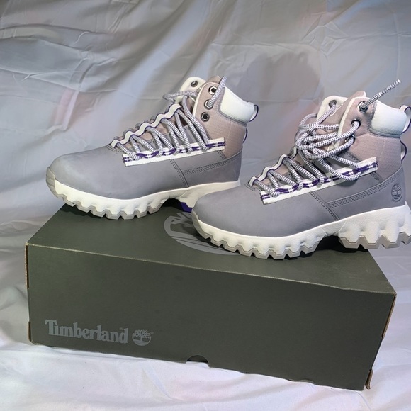TIMBERLAND EDGE WATERPROOF BOOT MEDIUM GREY NUBUCK 6.5 MM WOMEN’S.
